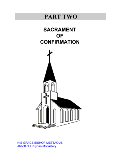 Sacrament Of Confirmation